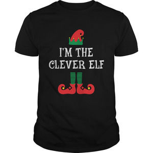Im The Clever Elf Shirt Funny Christmas Family Shirt